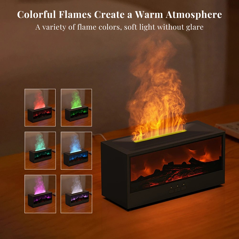 Dynamic Flame Fireplace Air Humidifier