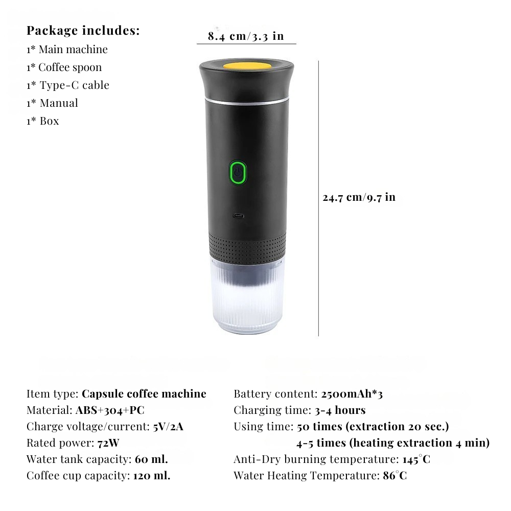 Portable Coffee Espresso Maker